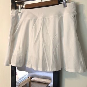 White Tennis Skort